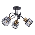 Prigludusi liustra ZAHARA 3xE27/10W/230V juoda