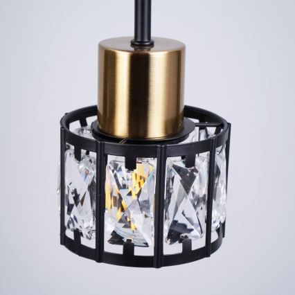 Prigludusi liustra ZAHARA 3xE27/10W/230V juoda