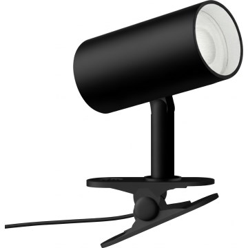Prisegamas šviestuvas PUNTO 1xGU10/9W/230V juodas
