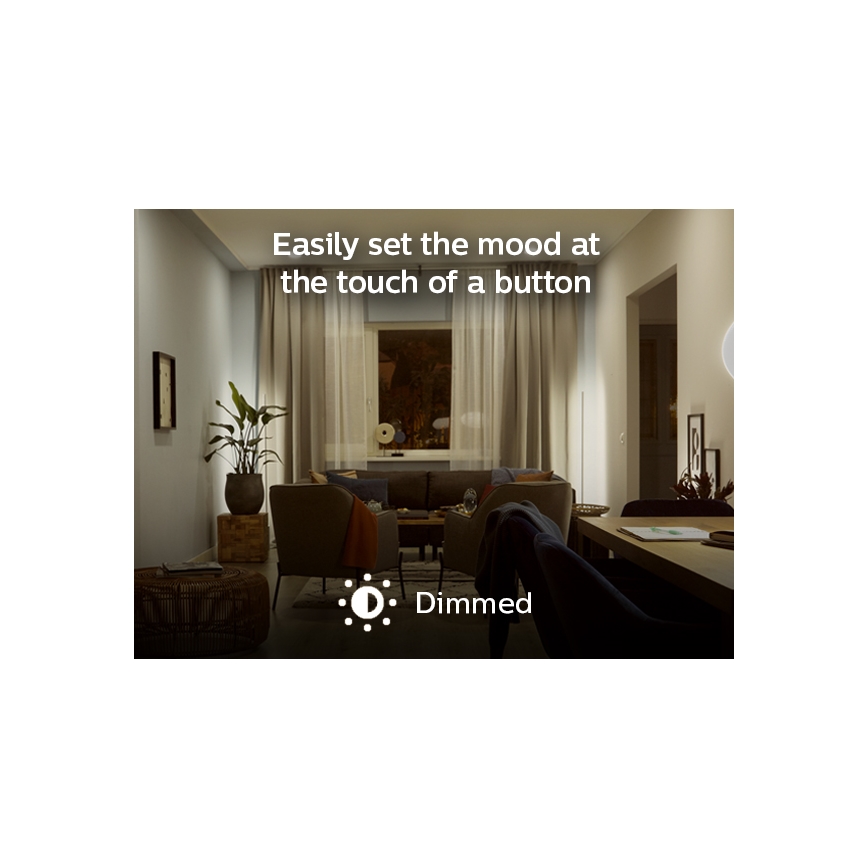 Pritemdoma LED elektros lemputė Philips Hue WHITE E14/5,5W/230V