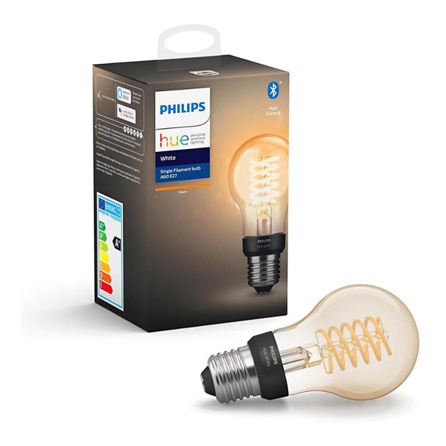 Pritemdoma LED elektros lemputė Philips Hue WHITE FILAMENT A60 E27/7W/230V