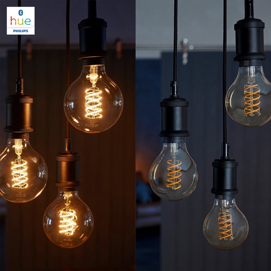 Pritemdoma LED elektros lemputė Philips Hue WHITE FILAMENT G93 E27/7W/230V