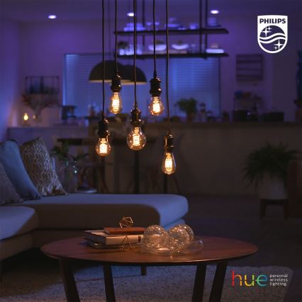 Pritemdoma LED elektros lemputė Philips Hue WHITE FILAMENT G93 E27/7W/230V