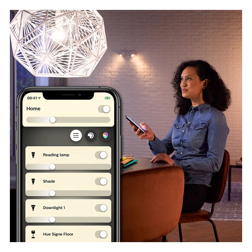 Pritemdoma LED elektros lemputė Philips Hue WHITE FILAMENT ST64 E27/7W/230V