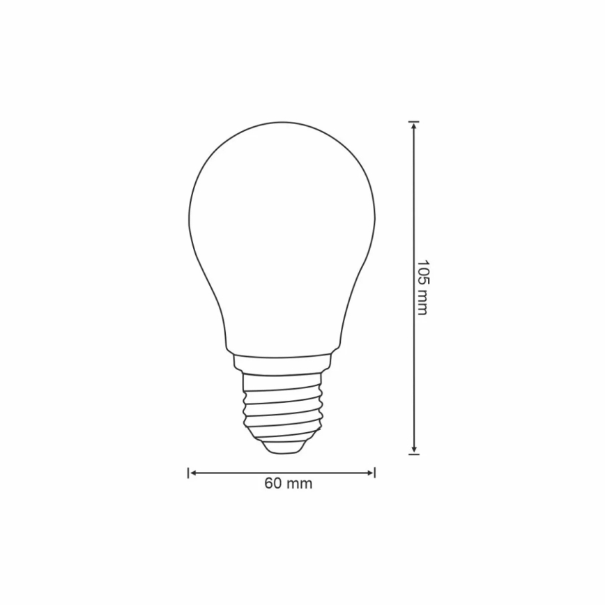 Pritemdoma LED elektros lemputė VINTAGE A60 E27/7W/230V 2700-6500K Wi-fi Tuya