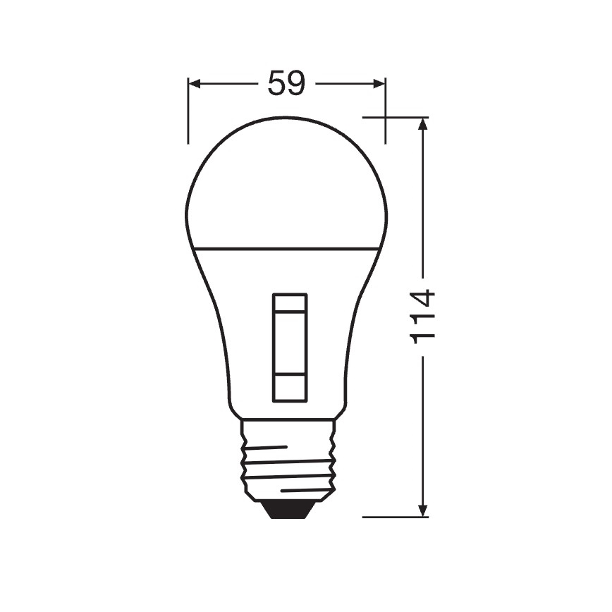 Pritemdoma LED lemputė CLASSIC A60 E27/8,8W/230V 2700/3000/4000/6500K - Osram