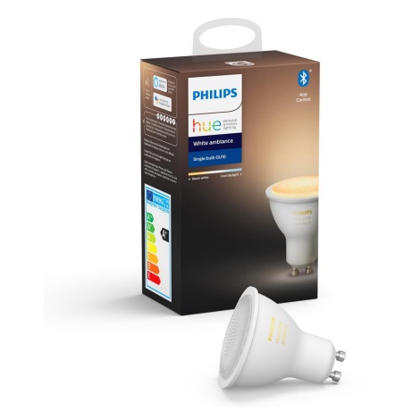 Pritemdoma LED lemputė Philips Hue, balta AMBIANCE 1xGU10/4,3W/230V 2200-6500K