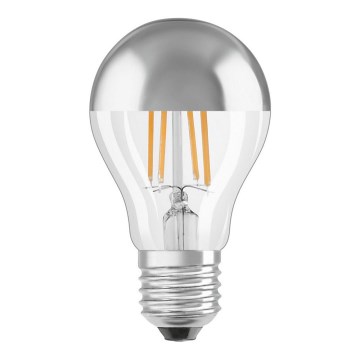 Pritemdoma LED lemputė su veidrodiniu sferiniu dangteliu E27/7,5W/230V 2700K - Osram