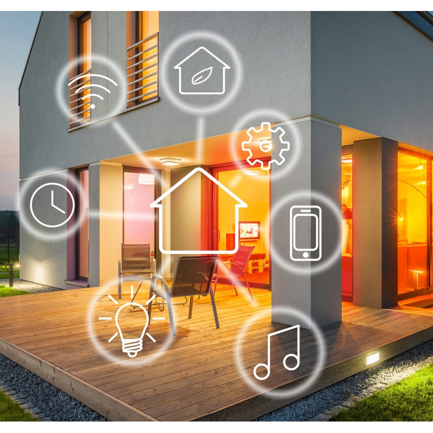 Pritemdoma LED RGB juosta Wi-fi su muzika LED/20W 5 m Tuya