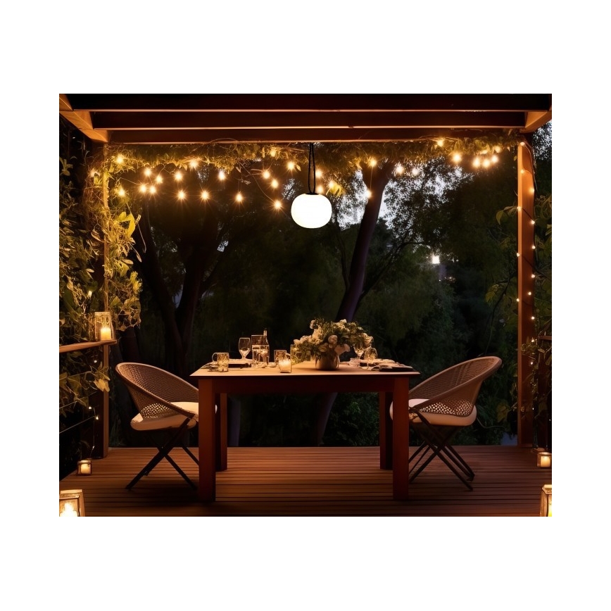 Dimeriuojamas įkraunamas lauko šviestuvas VENEZIA LED/1,5W/5V 2500K IP54 2600 mAh juodas