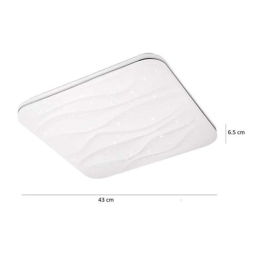 Pritemdomas lubinis LED šviestuvas DESERT su nuotoliniu valdymu LED/72W/230V