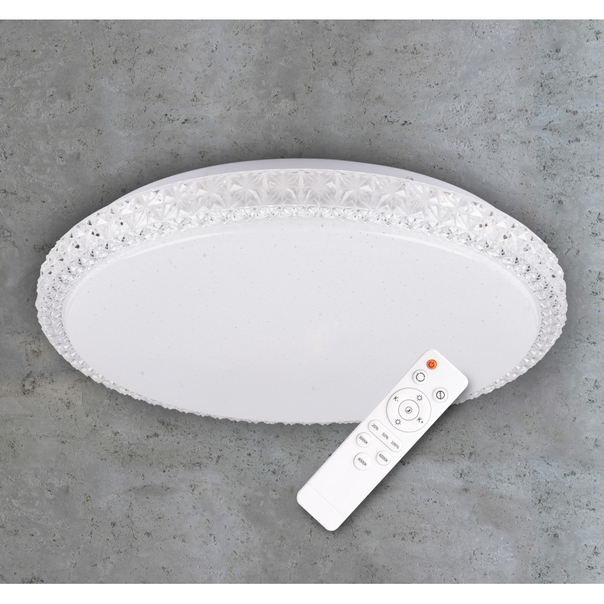 Pritemdomas lubinis LED šviestuvas IRINA LED/48W/230V su nuotoliniu valdymu