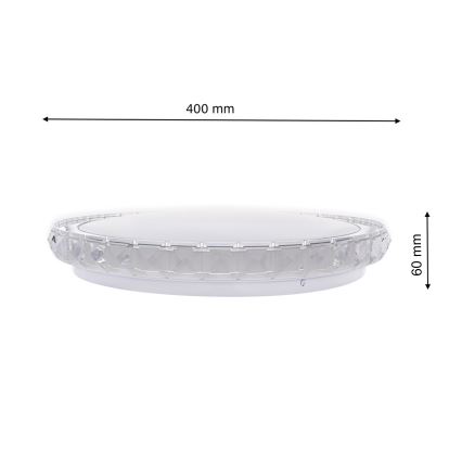 Pritemdomas lubinis LED šviestuvas LAYLA su nuotoliniu valdymu 1xLED/26W/230V