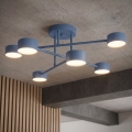Pritvirtinamas prie lubų šviestuvas HALO 6xGX53/10W/230V mėlynas
