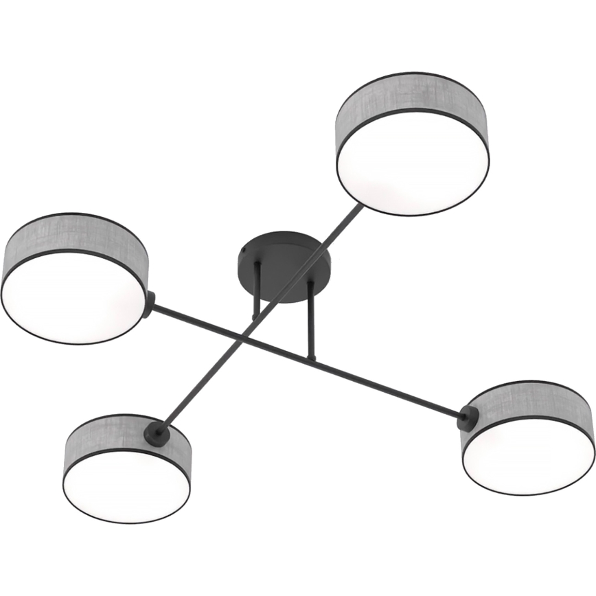 Pritvirtinamas prie lubų šviestuvas MAGA 4xE14/10W/230V pilkas