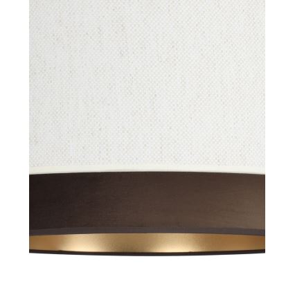 Pritvirtinamas prie lubų šviestuvas NATIA 1xE27/60W/230V baltas/rudas