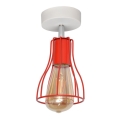 Pritvirtinamas sietynas TUBE II 1xE27/15W/230V raudonas