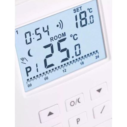 Programuojamas termostatas 230V+2xAA