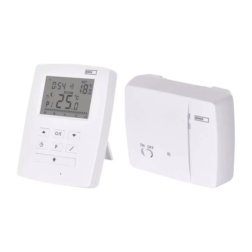 Programuojamas termostatas 230V+2xAA