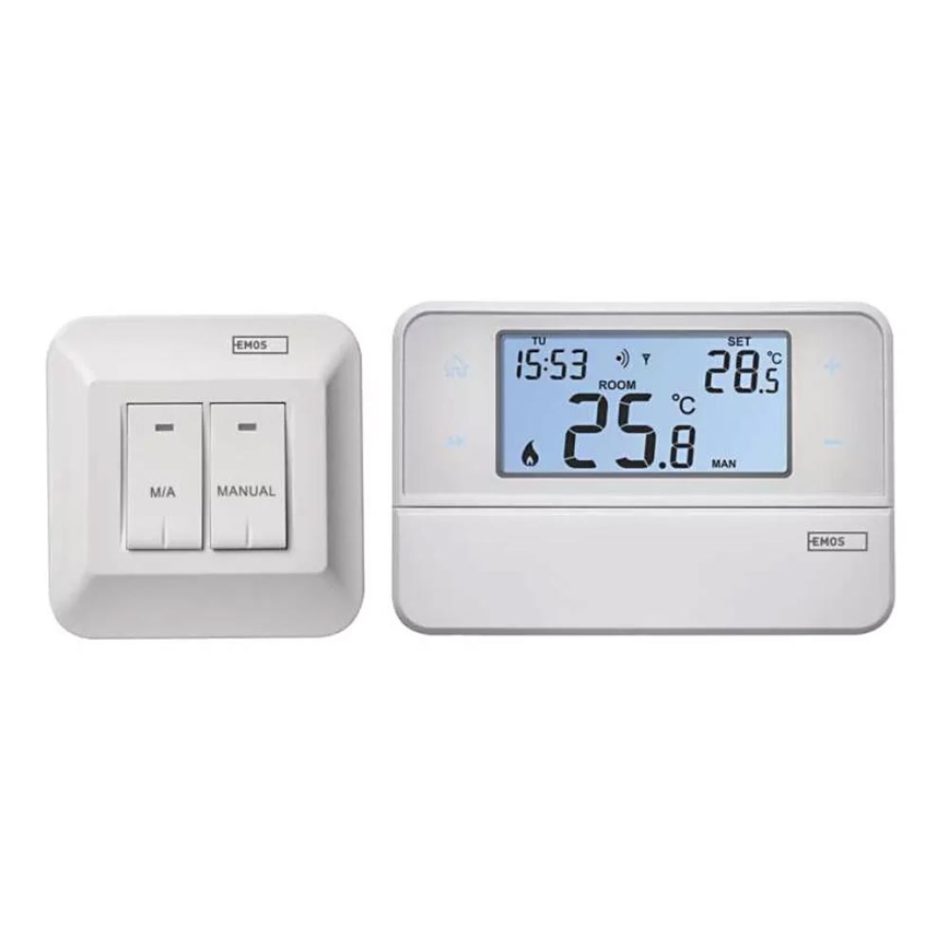 Programuojamas termostatas 230V + 2xAA