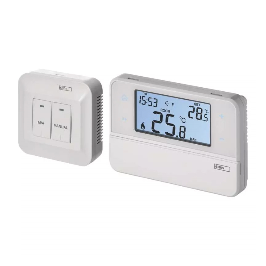 Programuojamas termostatas 230V + 2xAA