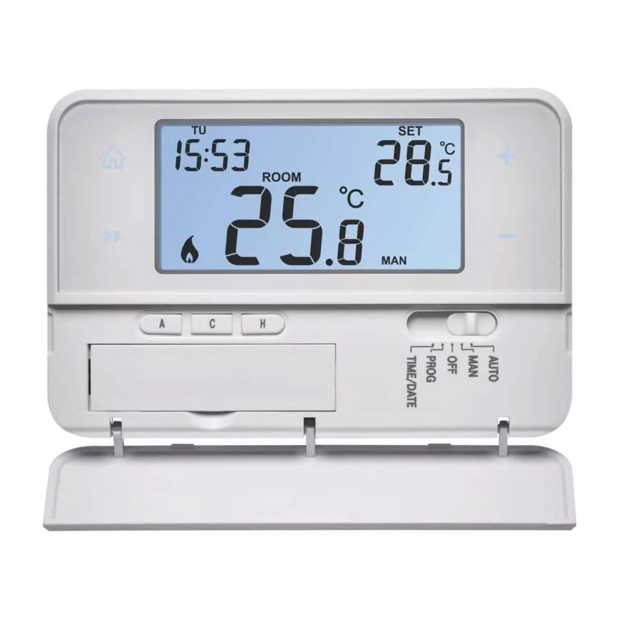 Programuojamas termostatas 230V + 2xAA