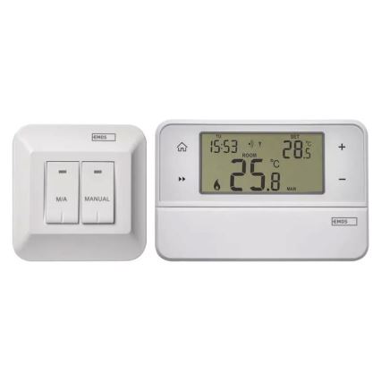 Programuojamas termostatas 230V + 2xAA