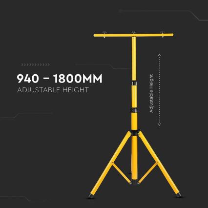Prožektoriaus stovas 180 cm geltona