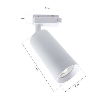 Prožektorius bėgių sistemoje MICA 3xGU10/25W/230V baltas