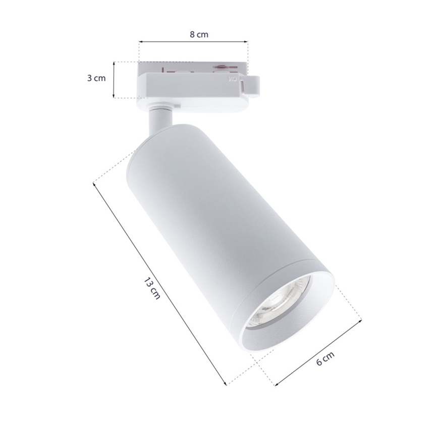 Prožektorius bėgių sistemoje MICA 3xGU10/25W/230V baltas