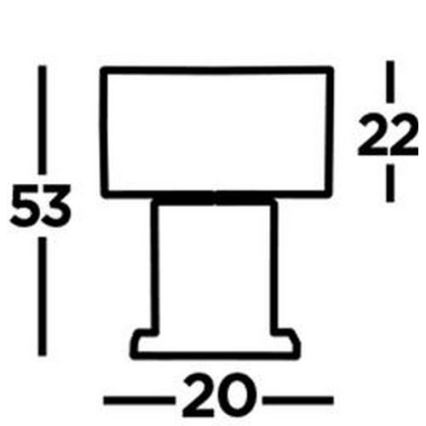 Prožektorius – Stalinė lempa CLARENDON 1xE27/60W/230V juoda