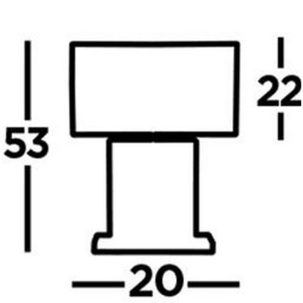 Prožektorius – Stalinė lempa CLARENDON 1xE27/60W/230V žalvaris