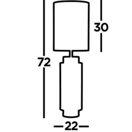 Prožektorius – Stalinė lempa FLASK 1xE27/60W/230V smėlio spalvos