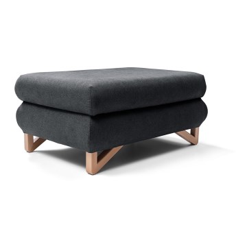 Pufas AVESTA 63x95 cm antracito spalvos