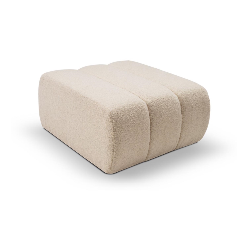 Pufas DESIO 82x75 cm smėlio spalvos