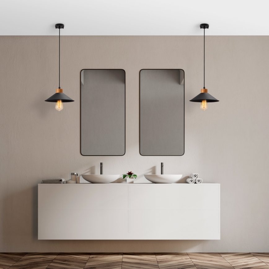 Puošmena MANAVGAT 1xE27/40W/230V juoda/ruda