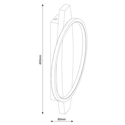 Pušinis LED sieninis šviestuvas MELISA LED/12W/230V