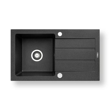 Pyramis 70006801 - Virtuvės kriauklė NEXT 76x44 cm granitas/juoda
