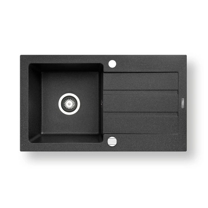 Pyramis 70006801 - Virtuvės kriauklė NEXT 76x44 cm granitas/juoda