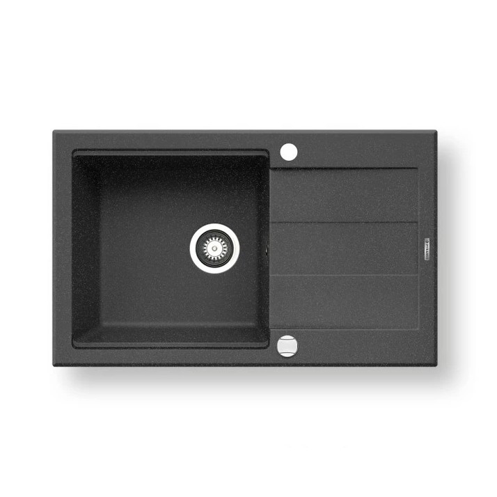 Pyramis 70083701 - Virtuvės kriauklė SPARTA PLUS LUX 78x48 cm granito/juoda
