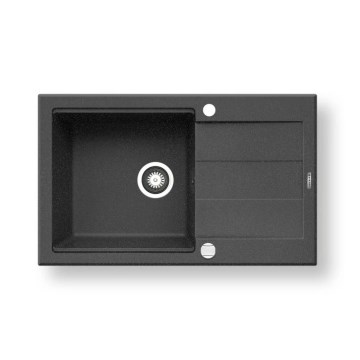 Pyramis 70083701 - Virtuvinė kriauklė SPARTA PLUS LUX 78x48 cm granitas/juoda