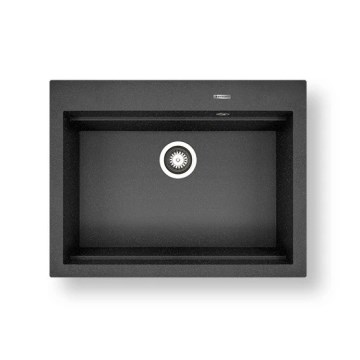 Pyramis 70094201 - Virtuvės kriauklė SIROS 67x51,5 cm  granito/juoda