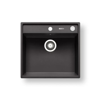 Pyramis 70168301 - Virtuvinė kriauklė CAMEA 50x53 cm granitinė/juoda