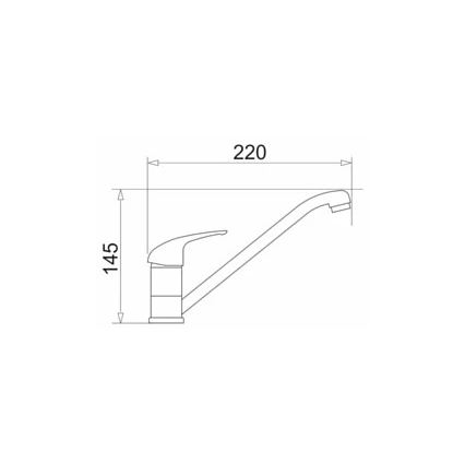Pyramis 90915301 - Maišytuvas plautuvei ASALIA chromas