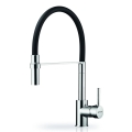 Pyramis 90939801 - Maišytuvas su lanksčiu snapu SERINA chromas/juoda