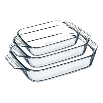 PYREX kepimo formų rinkinys, 3 vnt. (2/3/4 l)