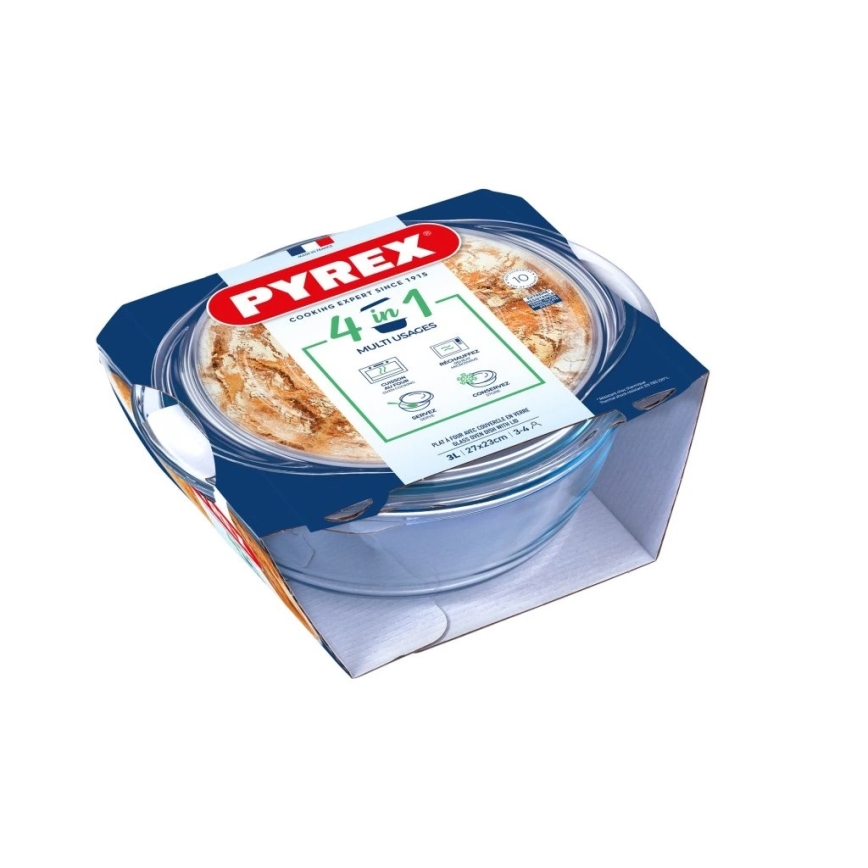 PYREX kepimo indas su dangčiu, 3 l