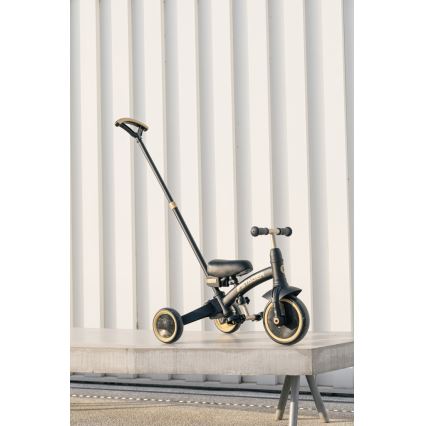 QPlay - 3in1 vaikiškas triratukas STAGER, juodas