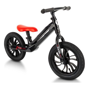 QPlay - Stumiamas dviratis RACER AIR juoda/raudona