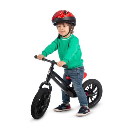QPlay - Stumiamas dviratis RACER AIR juoda/raudona